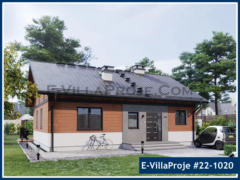 KCE-22.1020 100 m² Kıbrıs hafif çelik ev mimari görselleştirmesi