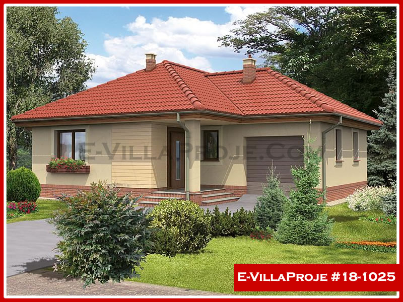 KCE-18.1025 100 m² hafif çelik ev mimari görselleştirmesi