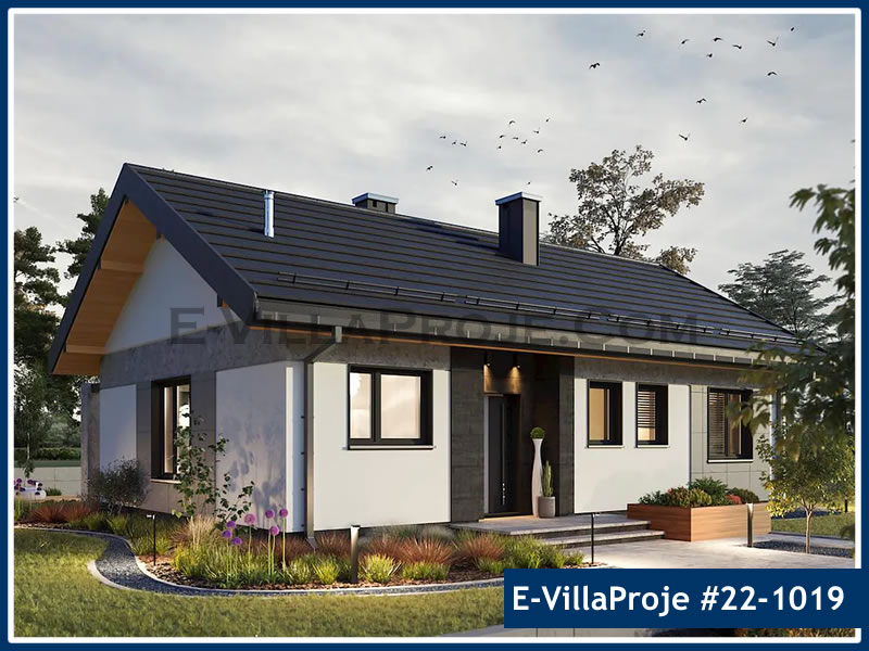KCE-22.1019 101 m² Kıbrıs hafif çelik ev mimari görselleştirmesi