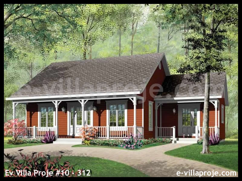 KCE-10.312 104 m² hafif çelik ev mimari görselleştirmesi