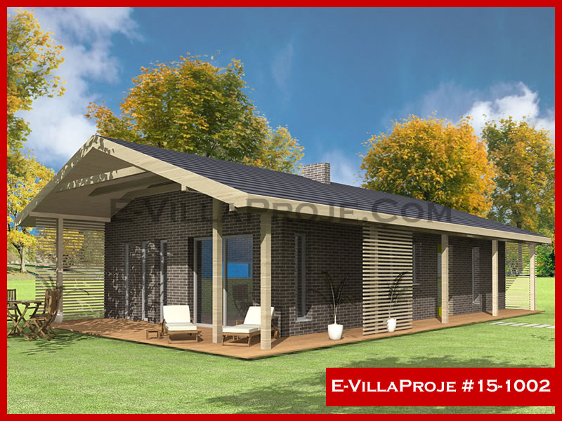 KCE-15.1002 104 m² hafif çelik ev mimari görselleştirmesi