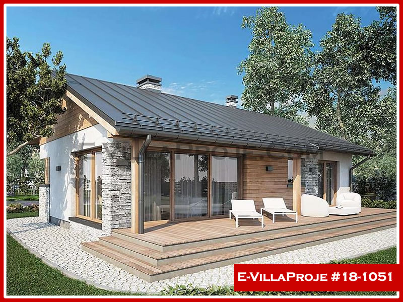 KCE-18.1051 106 m² hafif çelik ev mimari görselleştirmesi