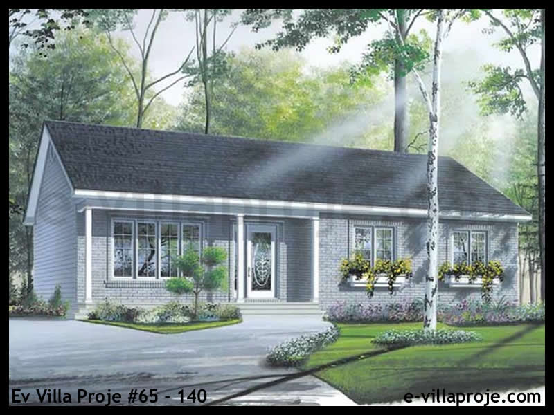 KCE-65.140 107 m² hafif çelik ev mimari görselleştirmesi