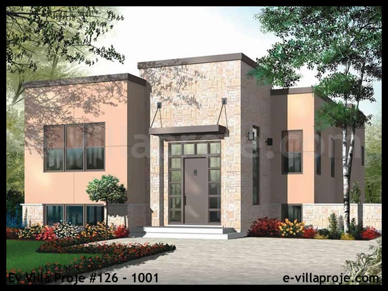 KCE-126.1001 109 m² hafif çelik ev mimari görselleştirmesi