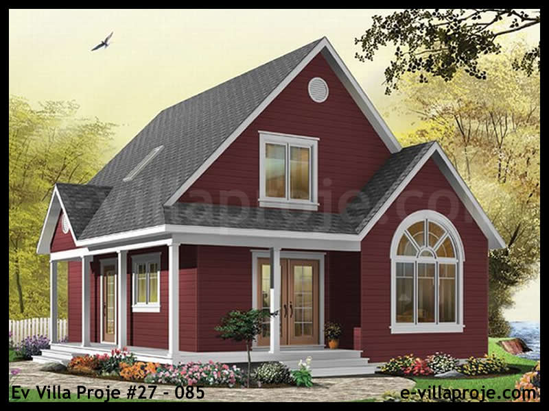 KCE-27.085 110 m² hafif çelik ev mimari görselleştirmesi
