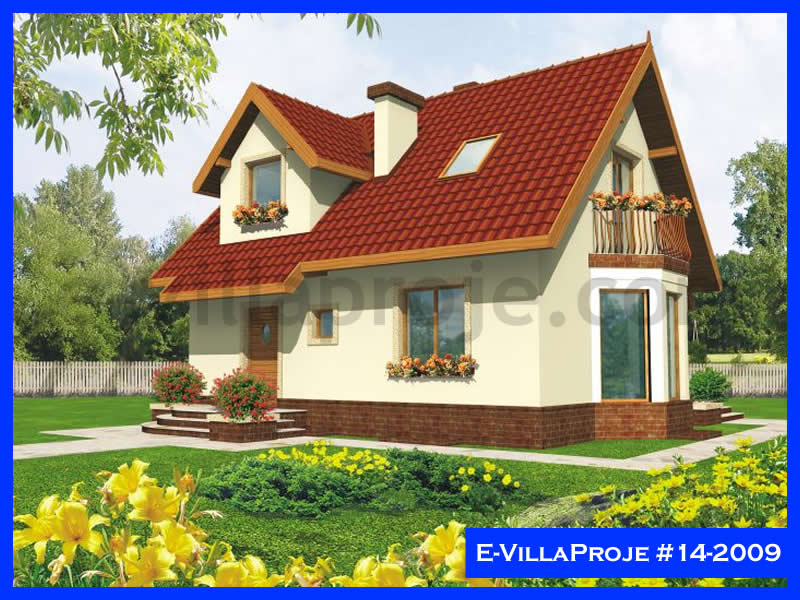 KCE-6015 110 m² hafif çelik ev mimari görselleştirmesi