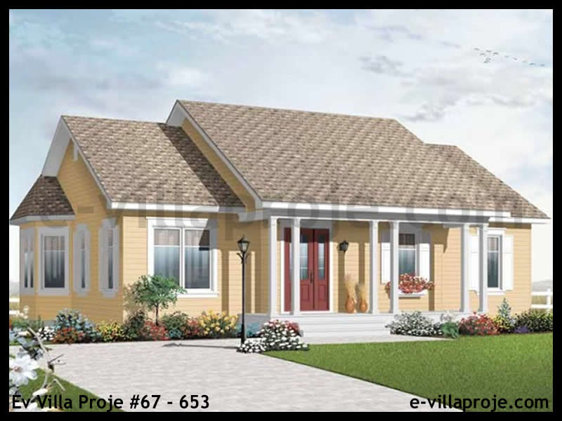 KCE-67.653 110 m² hafif çelik ev mimari görselleştirmesi