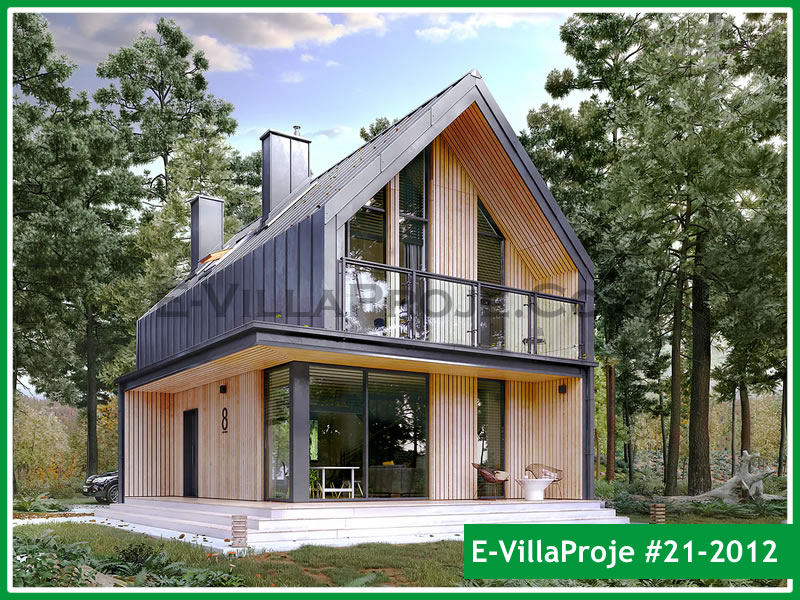 KCE-21.2012 112 m² Kıbrıs hafif çelik ev mimari görselleştirmesi