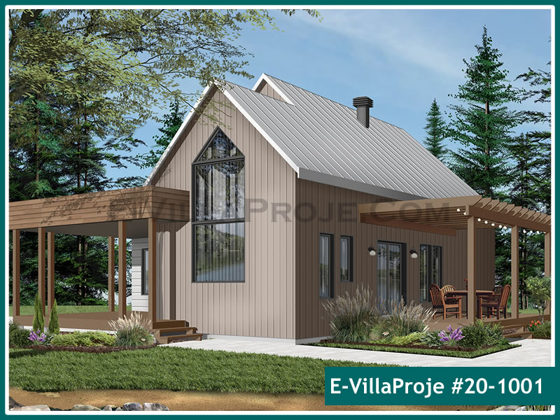 KCE-20.1001 112 m² hafif çelik ev mimari görselleştirmesi