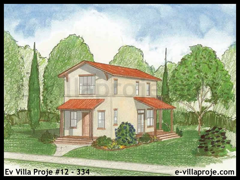 KCE-12.334 114 m² hafif çelik ev mimari görselleştirmesi