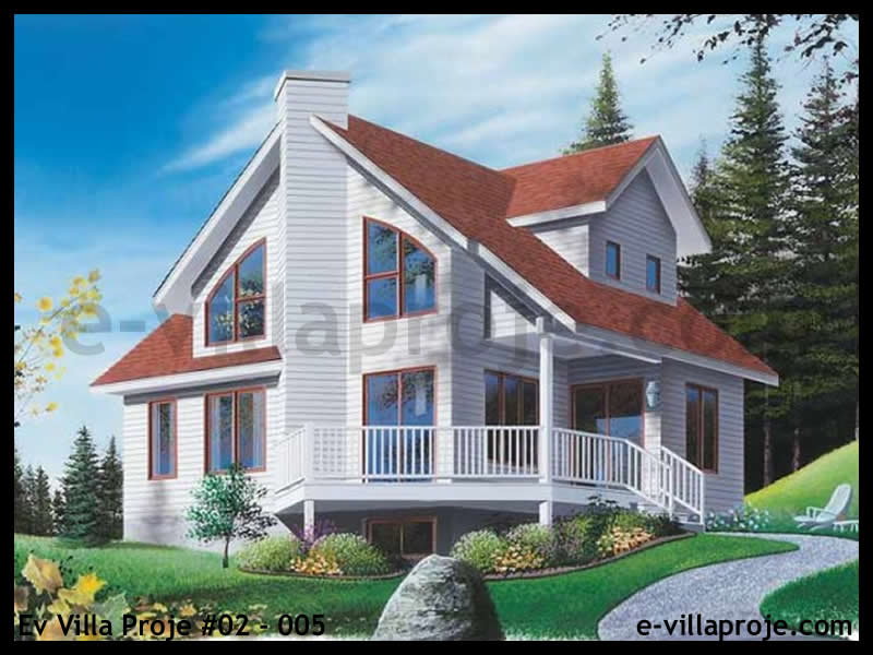 KCE-02.005 116 m² hafif çelik ev mimari görselleştirmesi