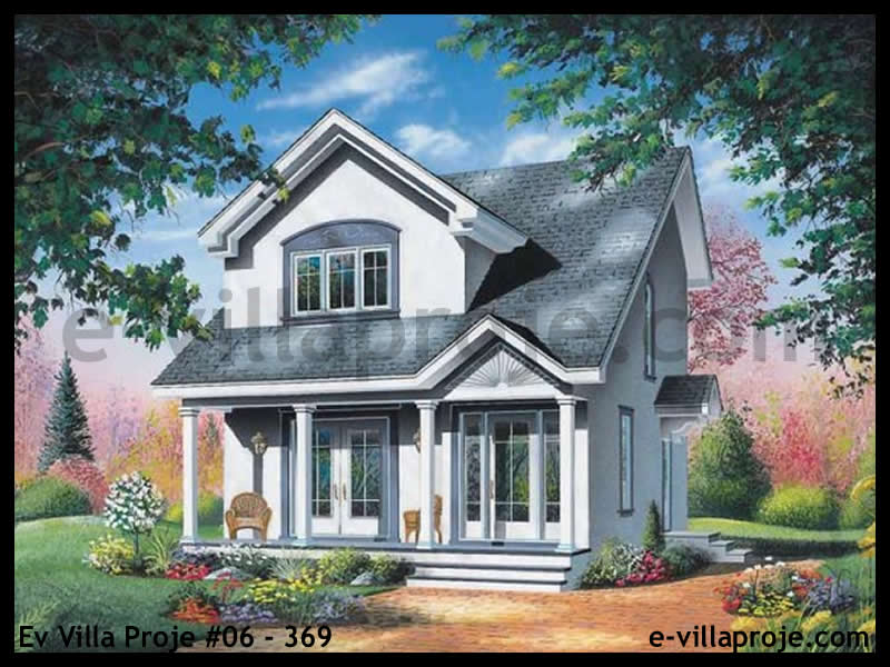 KCE-06.369 118 m² hafif çelik ev mimari görselleştirmesi