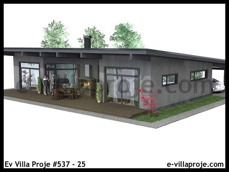 KCE-4556 119 m² hafif çelik ev mimari görselleştirmesi