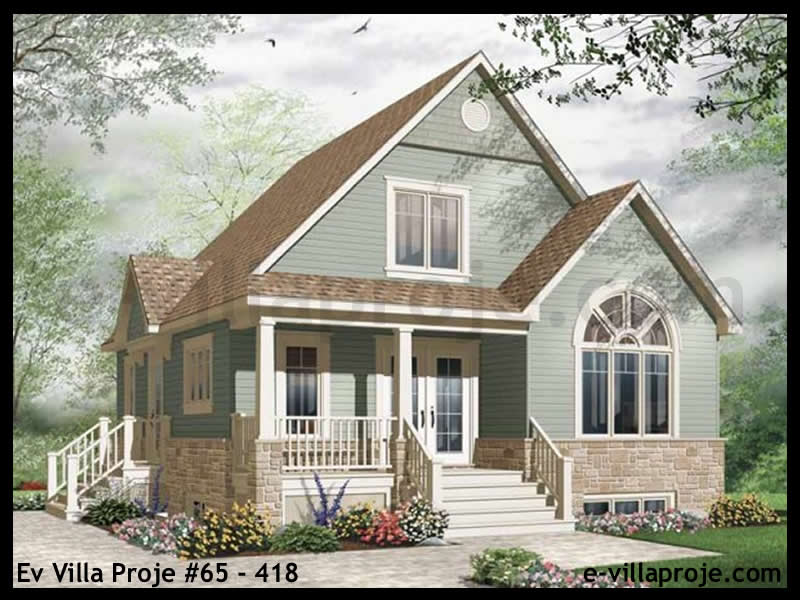 KCE-65.418 121 m² hafif çelik ev mimari görselleştirmesi