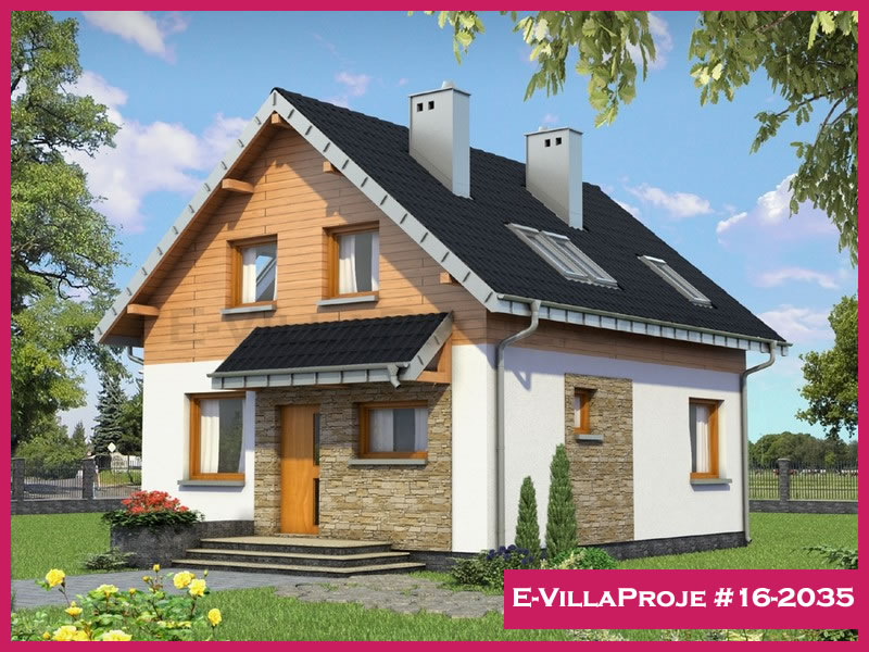 KCE-16.2035 123 m² hafif çelik ev mimari görselleştirmesi
