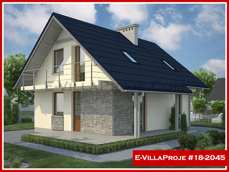KCE-16346 123 m² hafif çelik ev mimari görselleştirmesi