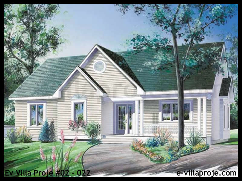 KCE-02.022 125 m² hafif çelik ev mimari görselleştirmesi