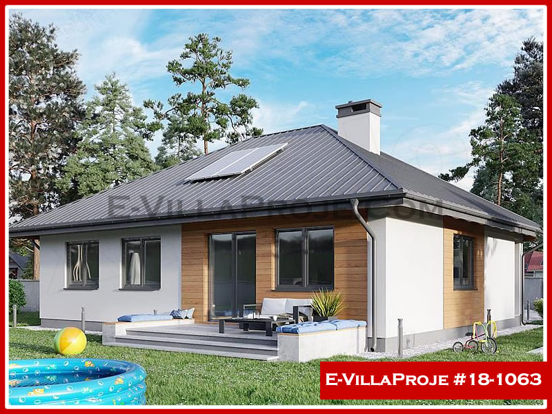 KCE-18.1063 127 m² hafif çelik ev mimari görselleştirmesi