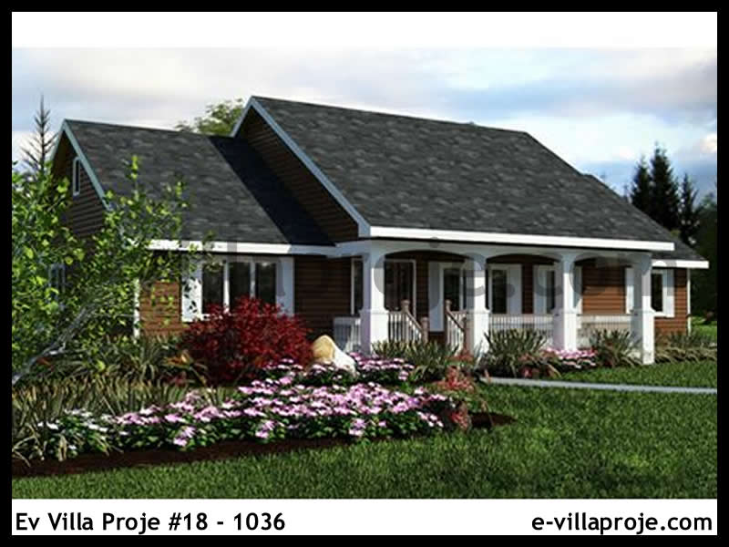 KCE-18.1036 128 m² hafif çelik ev mimari görselleştirmesi