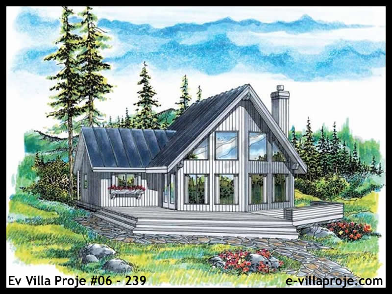 KCE-06.239 129 m² hafif çelik ev mimari görselleştirmesi