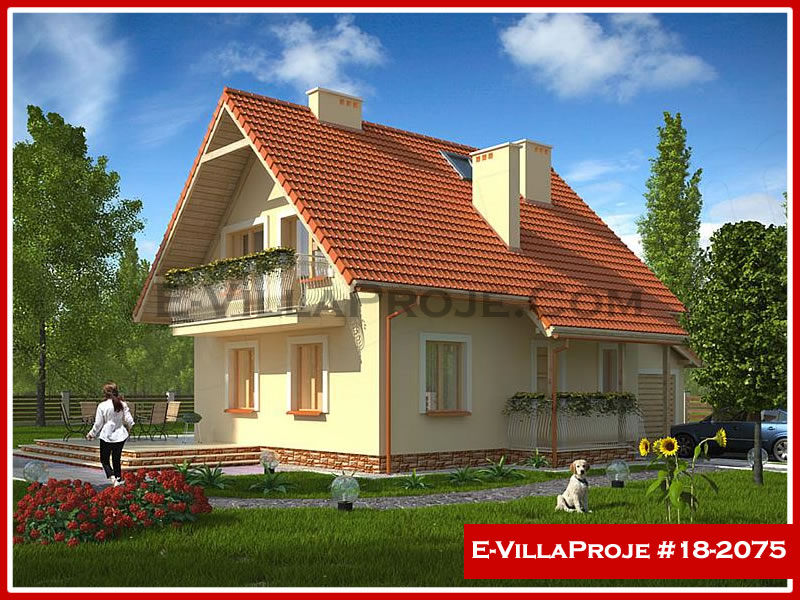 KCE-18.2075 131 m² hafif çelik ev mimari görselleştirmesi