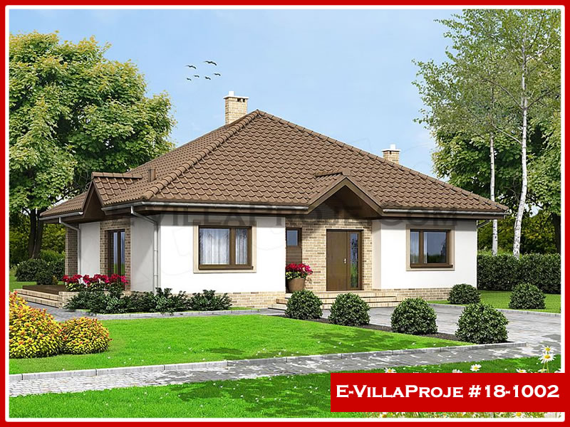 KCE-18.1002 133 m² hafif çelik ev mimari görselleştirmesi
