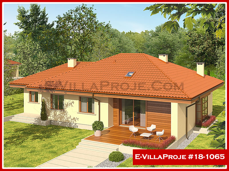 KCE-18.1065 133 m² hafif çelik ev mimari görselleştirmesi