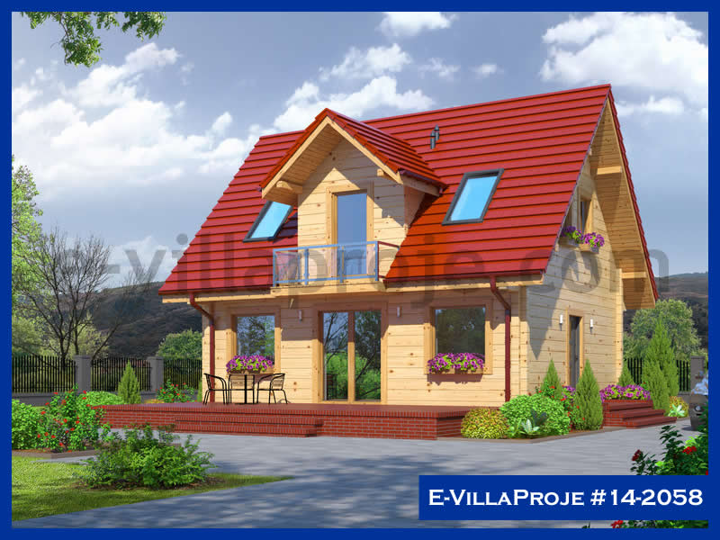 KCE-14.2058 134 m² hafif çelik ev mimari görselleştirmesi
