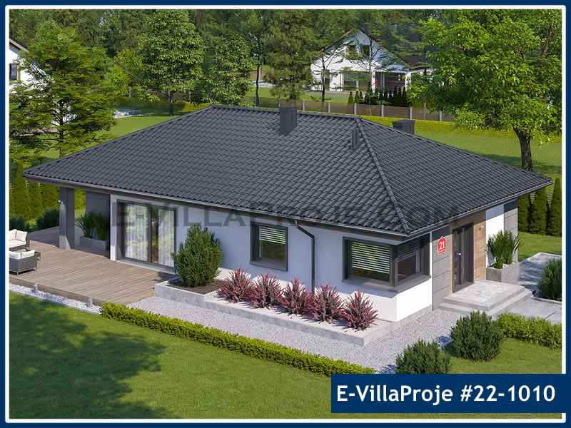KCE-22.1010 135 m² hafif çelik ev mimari görselleştirmesi