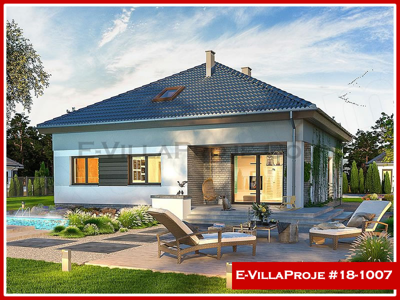 KCE-18.1007 135 m² hafif çelik ev mimari görselleştirmesi