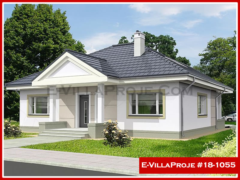 KCE-18.1055 135 m² hafif çelik ev mimari görselleştirmesi