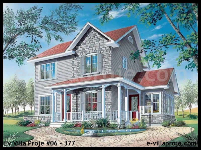 KCE-3942 137 m² hafif çelik ev mimari görselleştirmesi