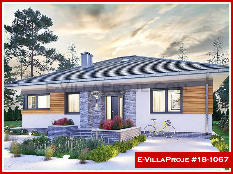 KCE-18.1067 137 m² hafif çelik ev mimari görselleştirmesi