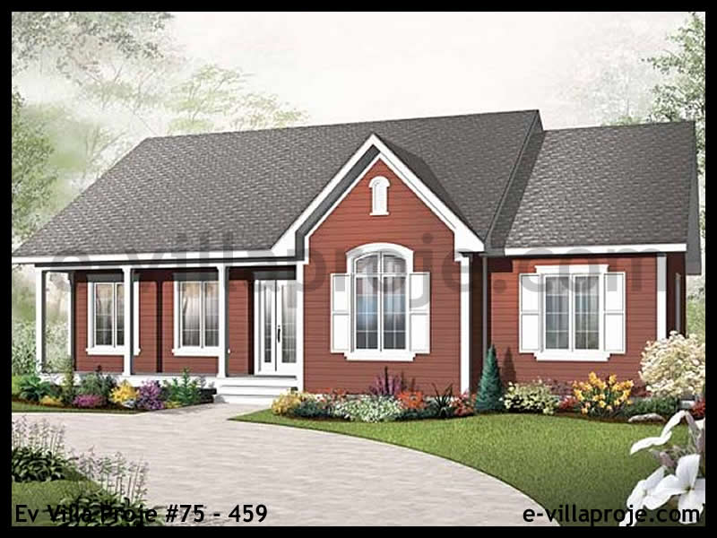 KCE-75.459 137 m² hafif çelik ev mimari görselleştirmesi