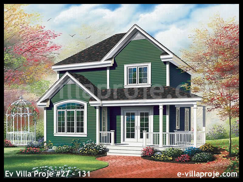 KCE-27.131 138 m² hafif çelik ev mimari görselleştirmesi