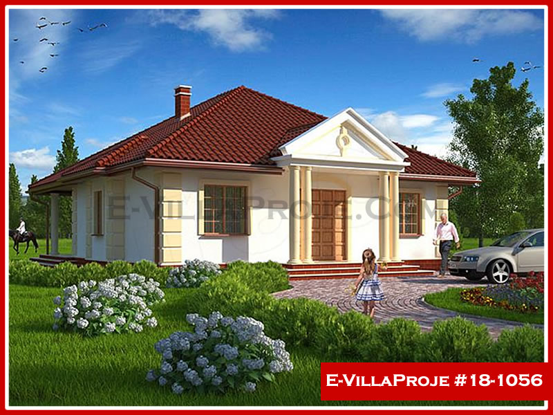 KCE-17476 138 m² hafif çelik ev mimari görselleştirmesi