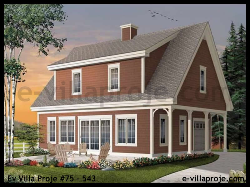 KCE-75.543 139 m² hafif çelik ev mimari görselleştirmesi