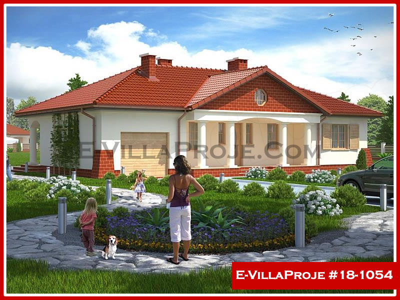 KCE-18.1054 139 m² hafif çelik ev mimari görselleştirmesi