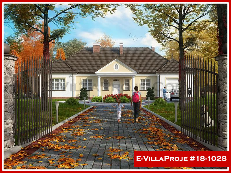 KCE-18.1028 142 m² hafif çelik ev mimari görselleştirmesi