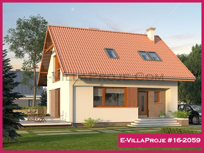 KCE-16.2059 143 m² hafif çelik ev mimari görselleştirmesi