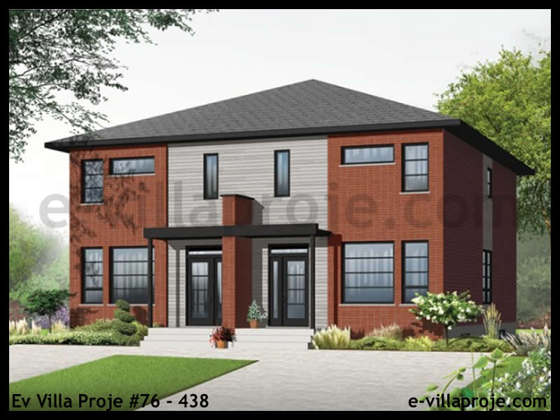 KCE-76.438 143 m² hafif çelik ev mimari görselleştirmesi