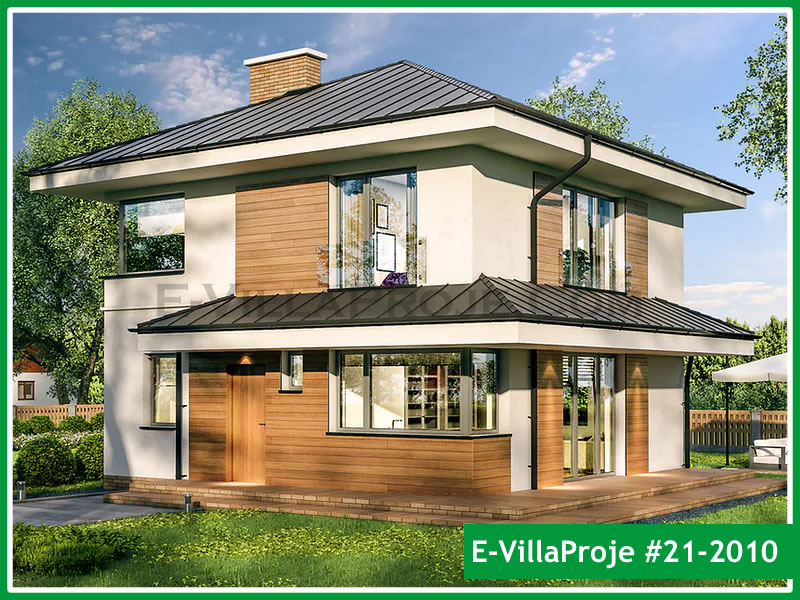 KCE-21.2010 144 m² hafif çelik ev mimari görselleştirmesi