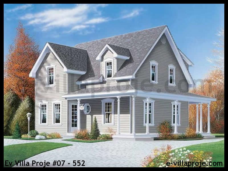KCE-07.552 147 m² hafif çelik ev mimari görselleştirmesi