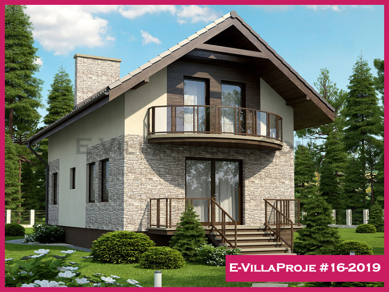 KCE-16.2019 148 m² hafif çelik ev mimari görselleştirmesi