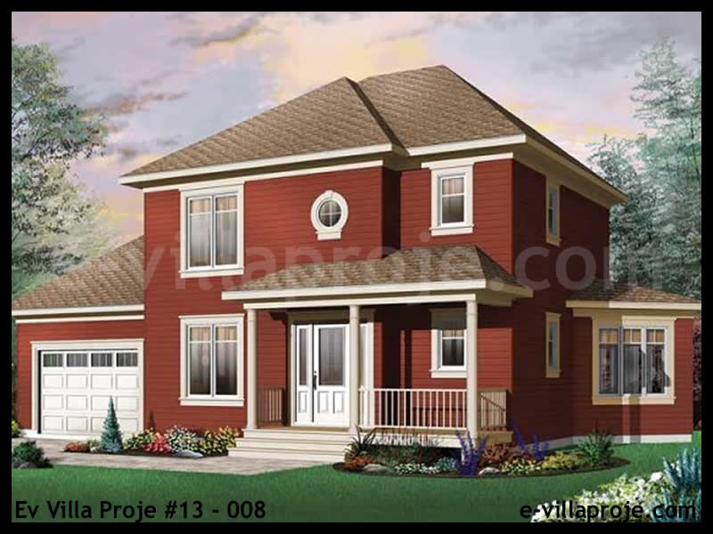 KCE-13.008 150 m² hafif çelik ev mimari görselleştirmesi