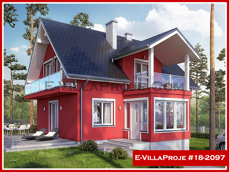 KCE-17552 151 m² hafif çelik ev mimari görselleştirmesi