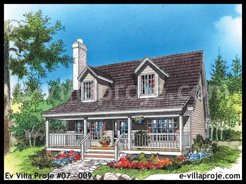 KCE-07.009 152 m² hafif çelik ev mimari görselleştirmesi