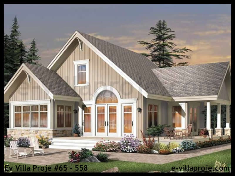 KCE-65.558 152 m² hafif çelik ev mimari görselleştirmesi