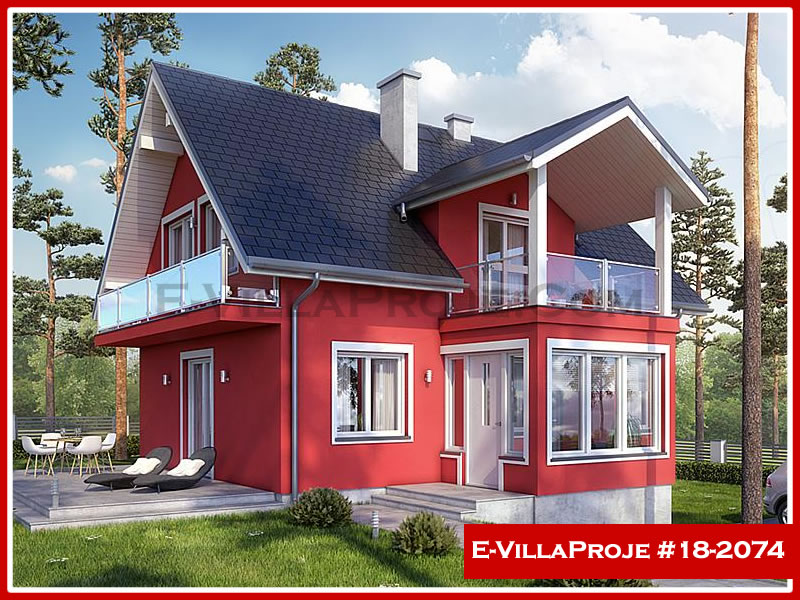 KCE-16975 152 m² hafif çelik ev mimari görselleştirmesi