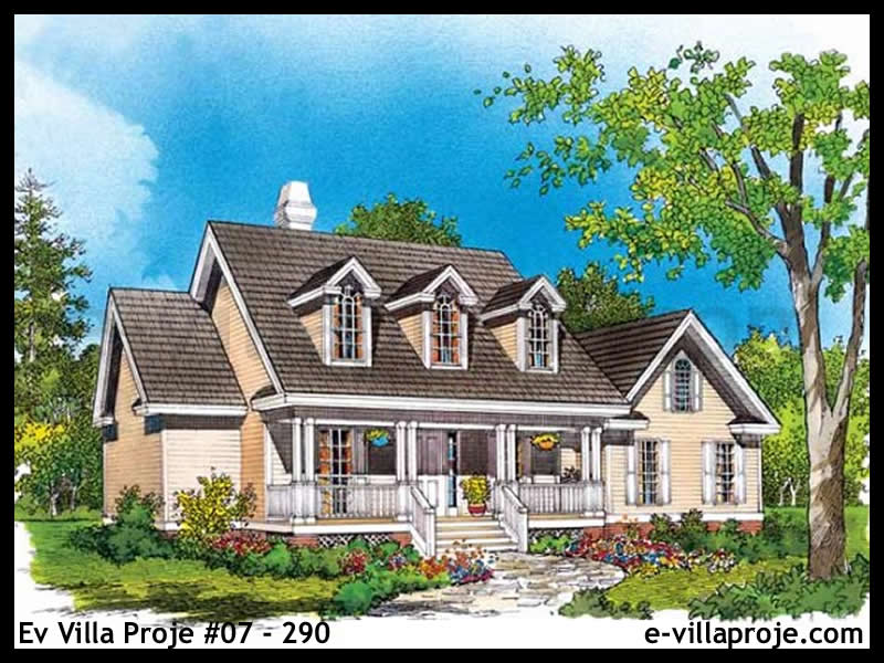 KCE-07.290 152 m² hafif çelik ev mimari görselleştirmesi